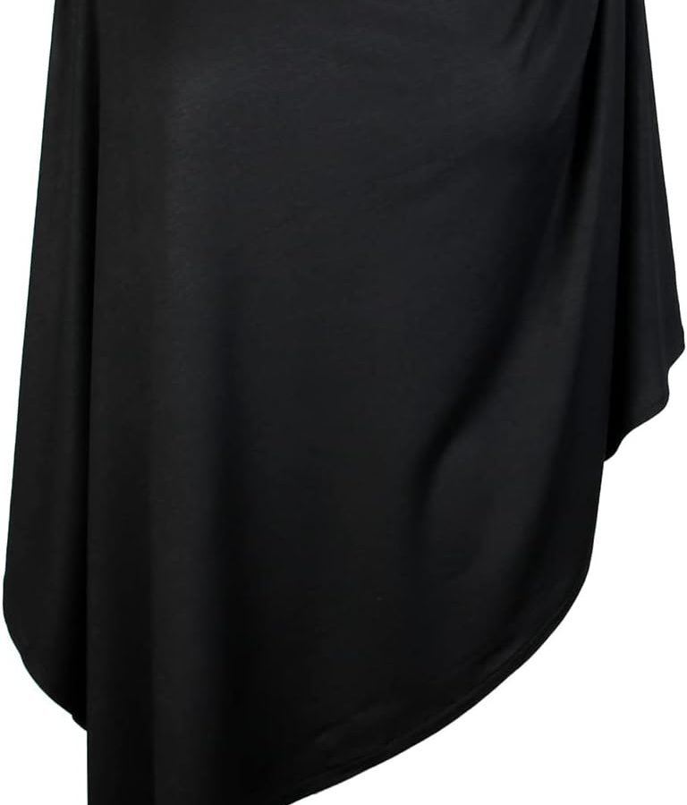 Scarfand's Cotton Blend Jersey Poncho Sweater Top