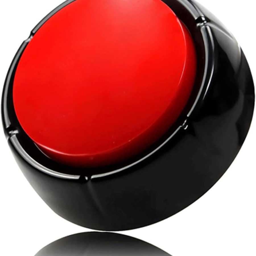 Recordable Talking Button 30 Seconds Record Button Easy Button Answer Buzzers Custom Sound Button for Communication Study Office Home Game Gift(Batteries Included)