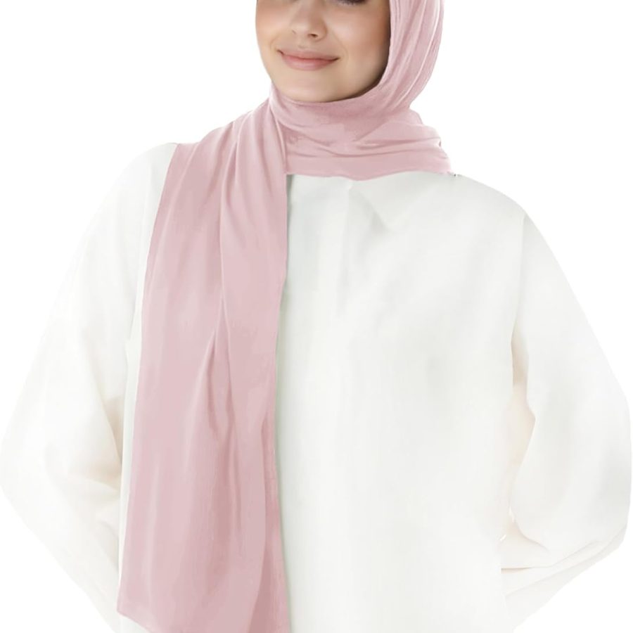 Lina & Lily Pre-sewn Instant Slip-on Modal Jersey Hijab Head Scarf Wrap for Muslim Ladies