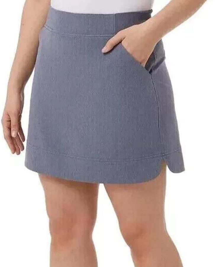 Ladies' Skort (US, Alpha, Medium, Regular, Regular, Heather Hero Navy)