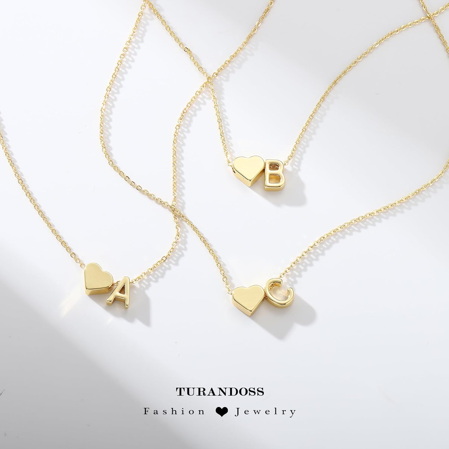 Mothers Day Gifts for Mom Wife - Dainty 18K Gold Plated Heart Initial A-Z Pendant Necklace Modern Jewelry Heart Necklaces Birthday Mothers Day Gifts for Ladies Daughter - Image 6