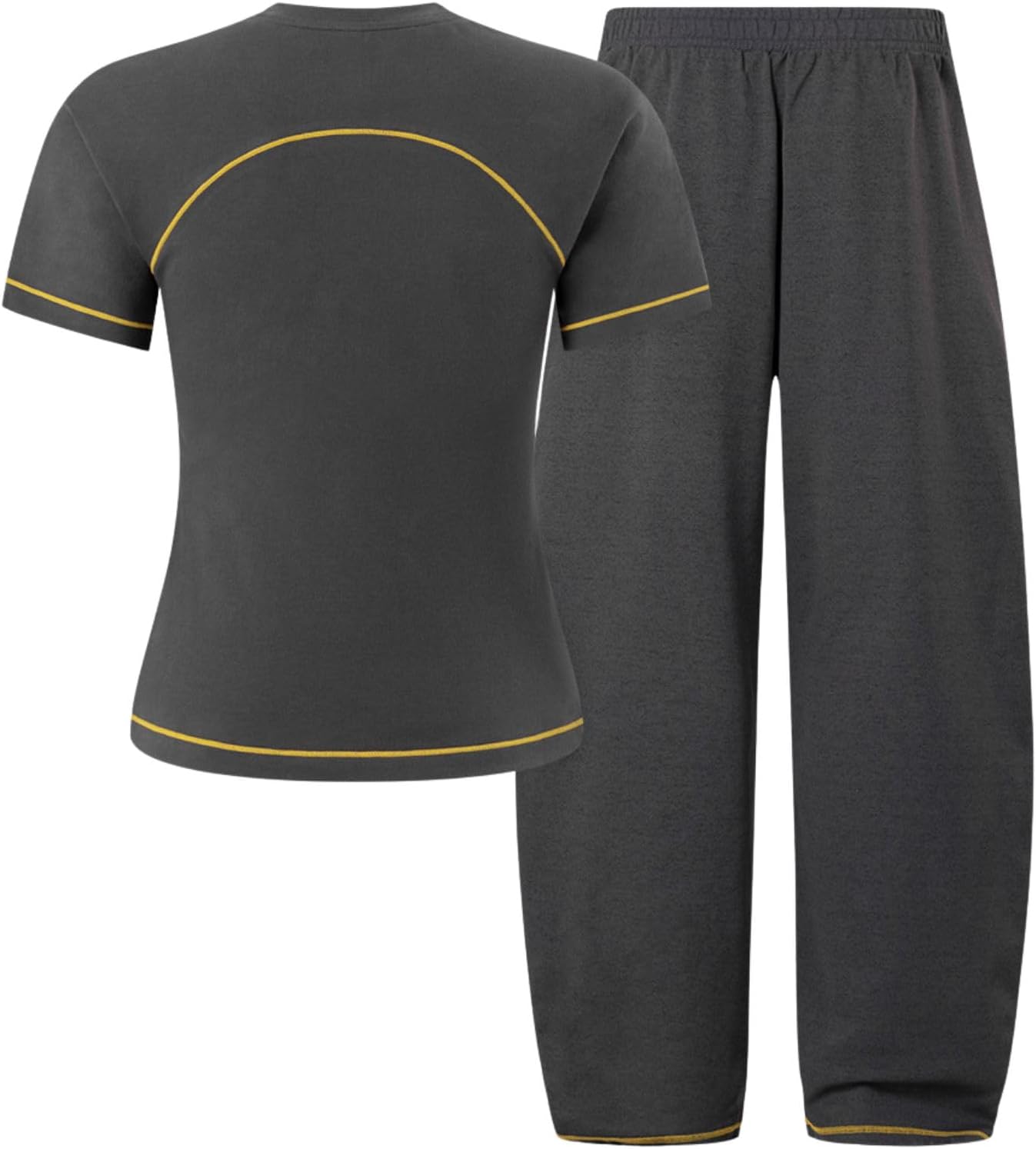 Cloud Slim Sweat Set 2 Piece Sets for Ladies Summer Short-Sleeve Tops Baggy Barrel Pants Tracksuit Sets - Image 2