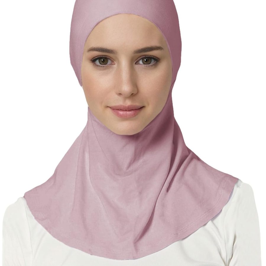 Lina & Lily Jersey Tie Back Hijab Underscarf with Neck Cover Full Coverage for Muslim Ladies