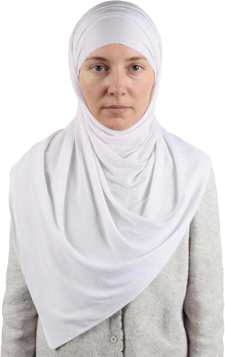 Hijab Scarf Non-see-through Jersey Maxi Hijab Soft Head Scarf Wrap for Ladies